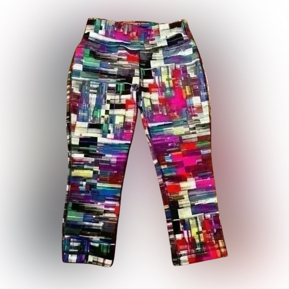 Danskin Multi Color Workout Leggings cropped length‎ xsmall